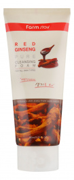 Очищающая пенка с экстрактом женьшеня FarmStay Red Ginseng Pure Cleansing Foam