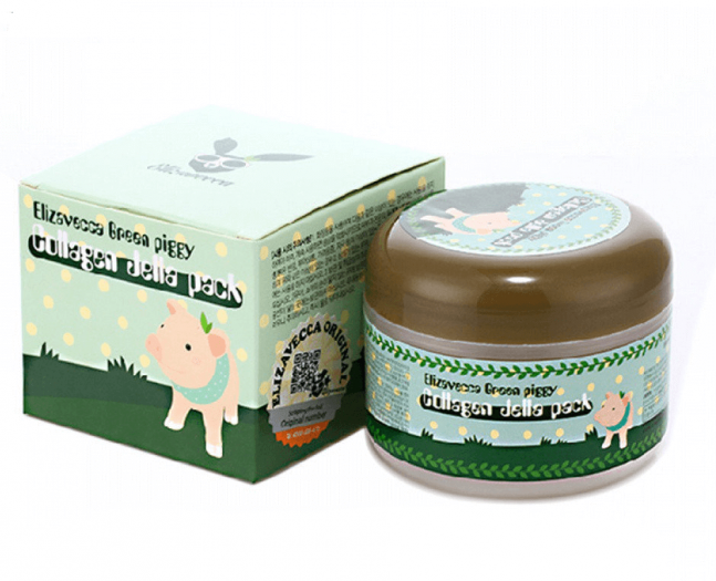 Маска для лица лифтинг с коллагеном Elizavecca Green Piggy Collagen Jella Pack