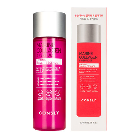 Тонер-эссенция с коллагеном и пептидами Consly Marine Collagen & Peptides Lifting Toner-Essence
