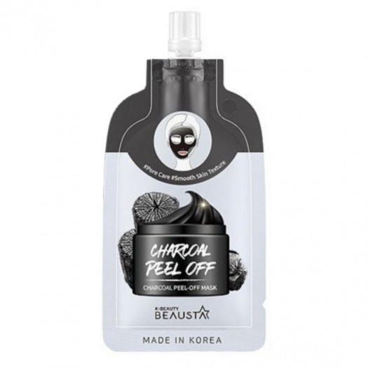 Очищающая угольная маска для лица Beausta Charcoal Peel Off Mask