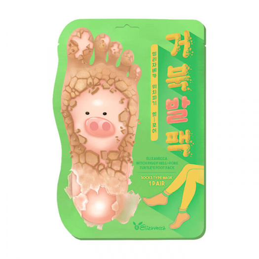 Пилинг-носочки Elizavecca Witch Piggy Hell-Pore Turtle’s Foot Pack