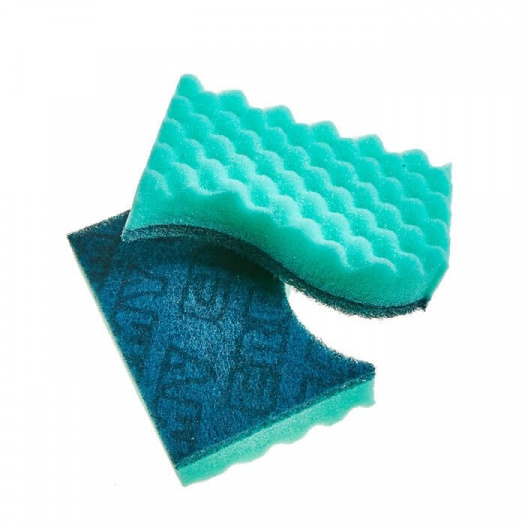 Скруббер-мочалка для мытья посуды 12х8х3 Sung Bo Cleamy Double Fine Scrubber 2pcs