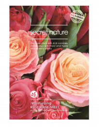 Увлажняющая маска для лица с розой Secret Nature Rose Sheet Mask
